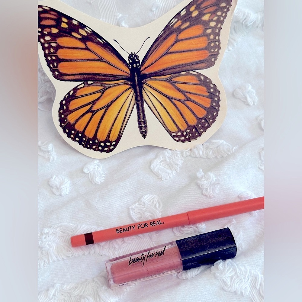 NEW:2pcDuo Set “Beauty For Real” D-Fine LipLiner+LipGloss: “Neutral Deep+Nudest”